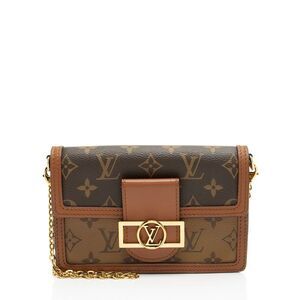 Louis Vuitton Reverse Monogram Dauphine Chain Wallet